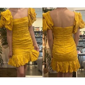 Prabal Gurung Yellow Dress Women’s Size 4 Party